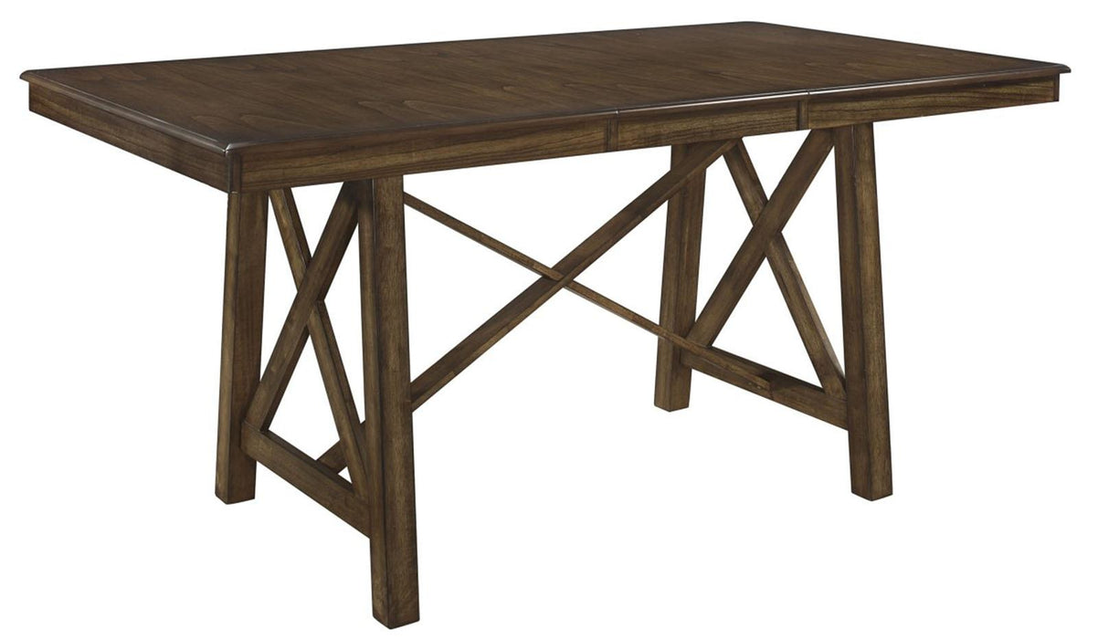Levittown Counter Height Table in Brown 5757-36 - Home Discount Furniture - NJ-linden