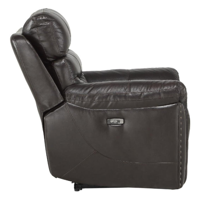 Lance Power Reclining Chair with Power Headrest and USB Port in Brown 9527BRW-1PWH - Home Discount Furniture - NJ-linden