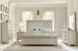 Celandine King Panel Bed in Pearl/Silver 1928K-1EK* - Home Discount Furniture - NJ-linden