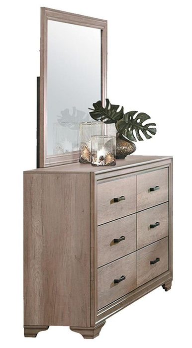 Lonan Mirror in Natural 1955-6 - Home Discount Furniture - NJ-linden