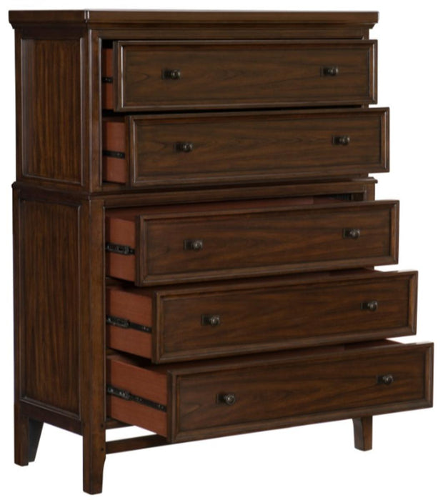 Frazier Chest in Dark Cherry 1649-9 - Home Discount Furniture - NJ-linden