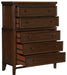 Frazier Chest in Dark Cherry 1649-9 - Home Discount Furniture - NJ-linden
