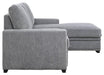 Morelia 2pc Sectional with Pull Out Bed and Right Chaise in Dark Gray 9468DG*2RC2L - Home Discount Furniture - NJ-linden