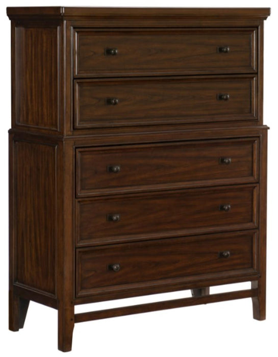 Frazier Chest in Dark Cherry 1649-9 - Home Discount Furniture - NJ-linden