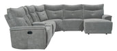 Tesoro Armless Reclining Chair in Dark Gray 9509DG-AR - Home Discount Furniture - NJ-linden