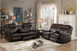 Aram Double Glider Reclining Sofa in Brown 8206BRW-3 - Home Discount Furniture - NJ-linden