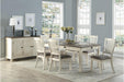 Granby Dining Table in White & Brown 5627NW-72 - Home Discount Furniture - NJ-linden