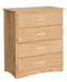 Bartly 4 Drawer Chest in Natural B2043-9 - Home Discount Furniture - NJ-linden