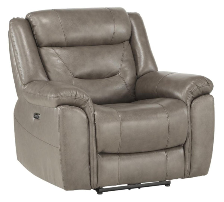 Danio Power Double Reclining Chair with Power Headrests in Brownish Gray 9528BRG-1PWH - Home Discount Furniture - NJ-linden