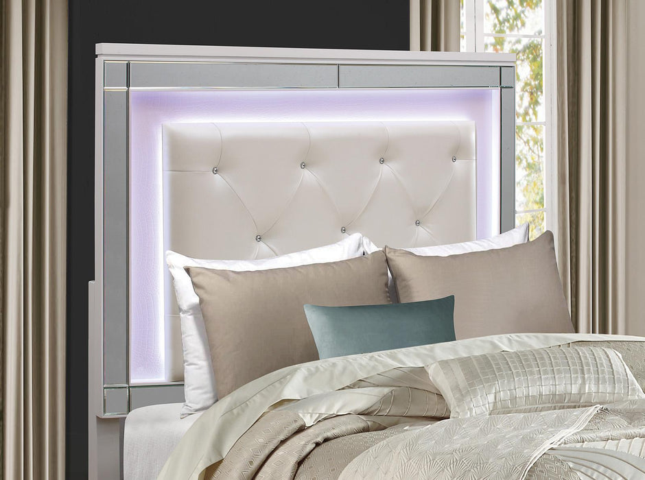 Alonza Queen LED Panel Bed 1845LED-1 - Home Discount Furniture - NJ-linden
