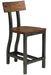 Holverson Counter Height Chair in Rustic Brown (Set of 2) - Home Discount Furniture - NJ-linden
