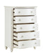 Meghan 5 Drawer Chest in White 2058WH-9 - Home Discount Furniture - NJ-linden
