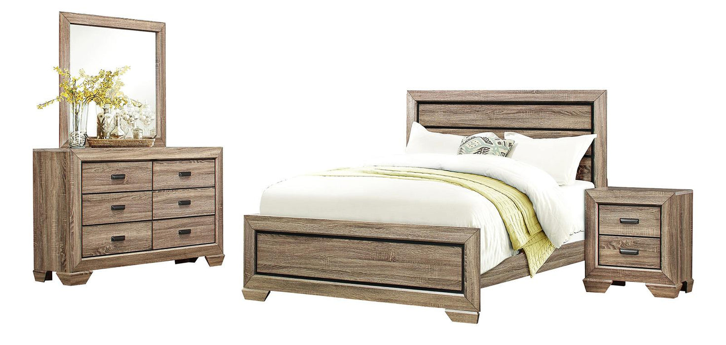 Beechnut Queen Panel Bed in Natural 1904-1 - Home Discount Furniture - NJ-linden