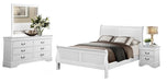 Mayville Queen Sleigh Bed in White 2147W-1 - Home Discount Furniture - NJ-linden