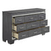 Allura Dresser in Gray 1916GY-5 - Home Discount Furniture - NJ-linden