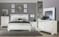 Allura King Panel Bed in White 1916KW-1EK* - Home Discount Furniture - NJ-linden