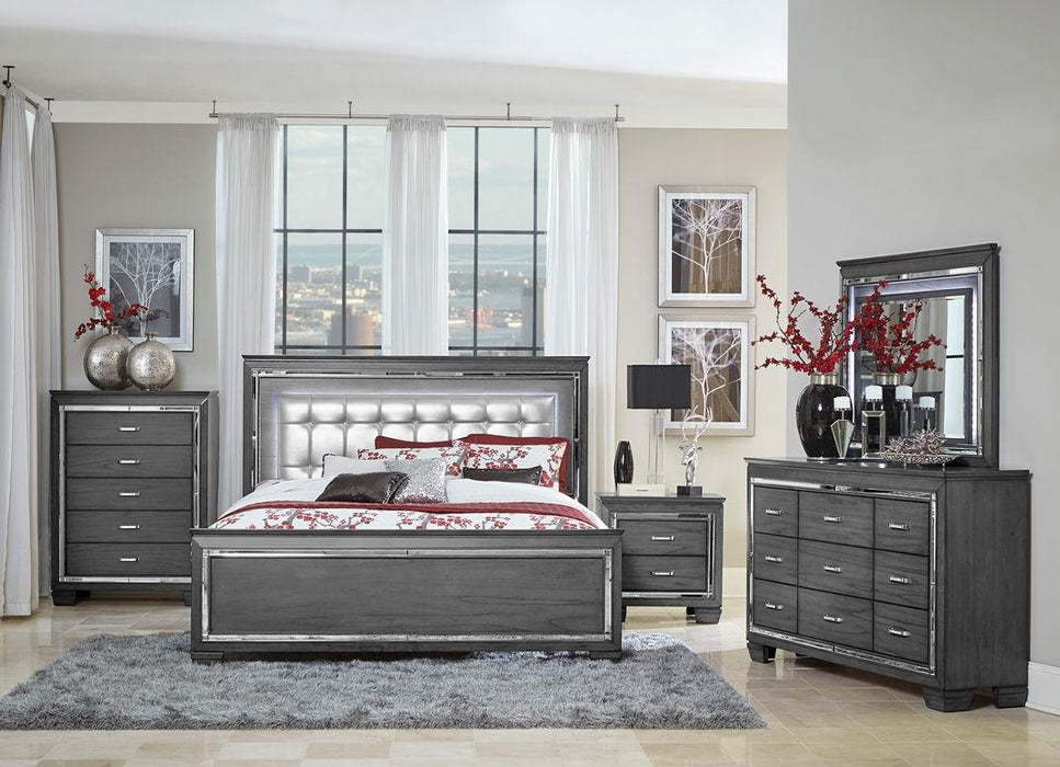 Allura Full Panel Bed in Gray 1916FGY-1* - Home Discount Furniture - NJ-linden
