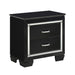Allura Nightstand in Black 1916BK-4 - Home Discount Furniture - NJ-linden
