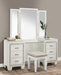 Allura Vanity Stool in White 1916W-14 - Home Discount Furniture - NJ-linden