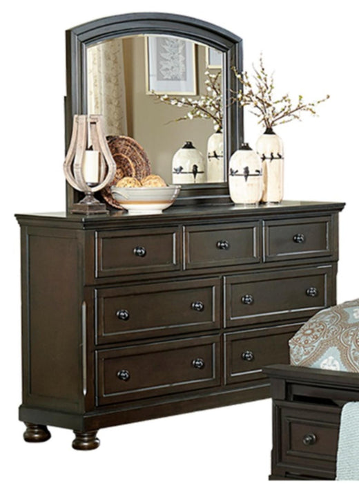 Begonia Mirror in Gray 1718GY-6 - Home Discount Furniture - NJ-linden