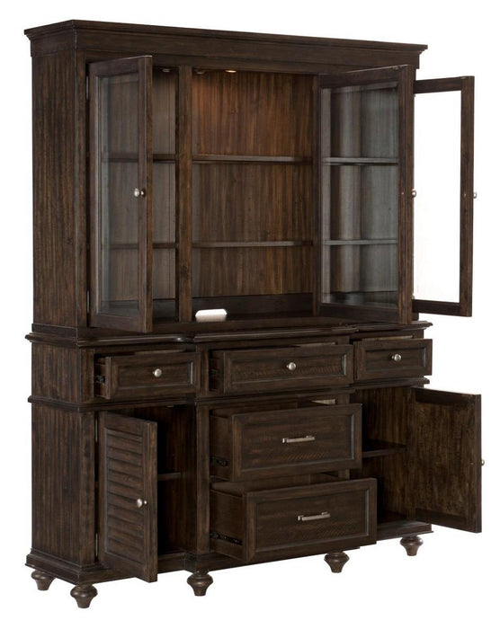 Cardano Buffet & Hutch in Charcoal 1689-50* - Home Discount Furniture - NJ-linden