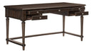 Cardano Writing Desk w/ 3 Working Drawers in Charcoal 1689-16 - Home Discount Furniture - NJ-linden