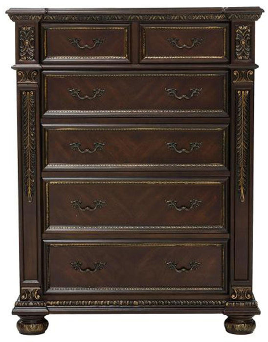 Catalonia 5 Drawer Chest in Cherry 1824-9 - Home Discount Furniture - NJ-linden