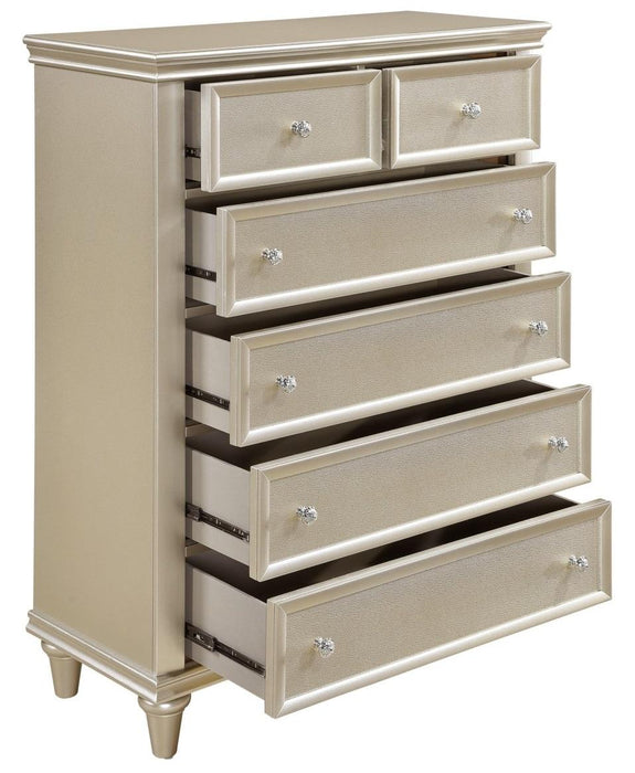 Celandine 6 Drawer Chest in Silver 1928-9 - Home Discount Furniture - NJ-linden