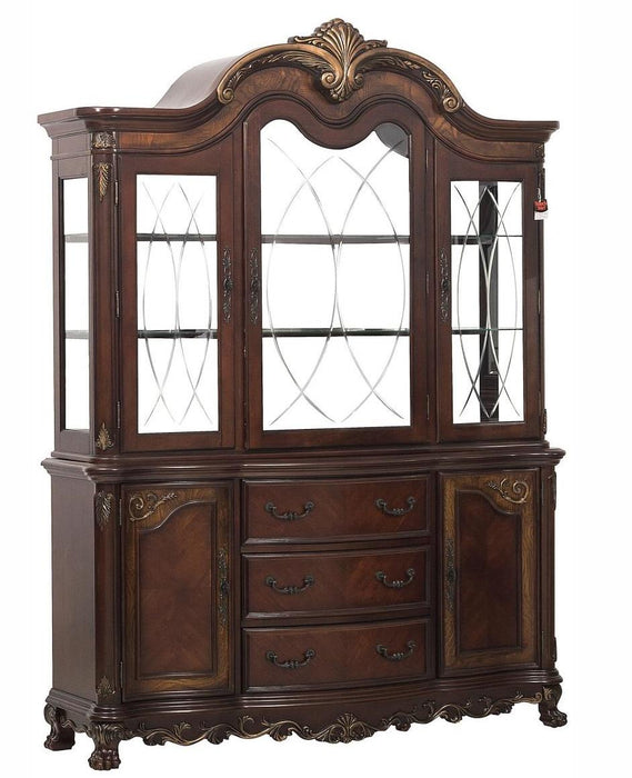 Deryn Park Buffet and Hutch in Dark Cherry 2243-50* - Home Discount Furniture - NJ-linden