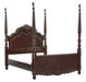 Deryn Park Queen Poster Bed in Cherry 2243-1* - Home Discount Furniture - NJ-linden