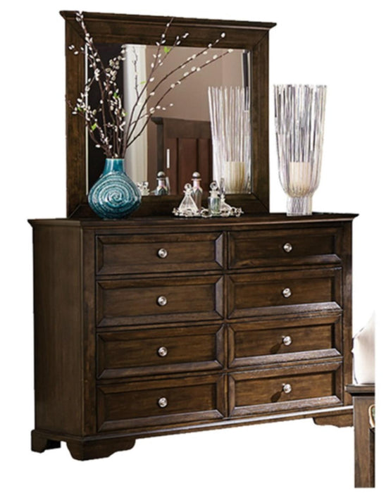 Eunice Mirror in Espresso 1844DC-6 - Home Discount Furniture - NJ-linden