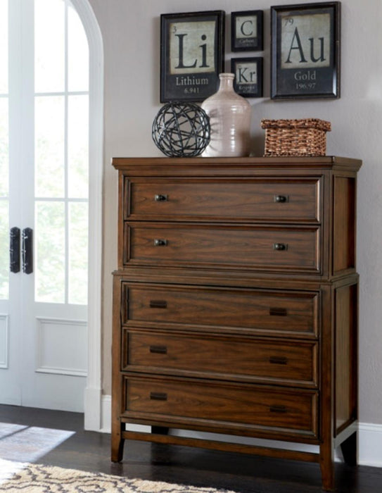 Frazier Chest in Dark Cherry 1649-9 - Home Discount Furniture - NJ-linden