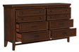 Frazier Dresser in Dark Cherry 1649-5 - Home Discount Furniture - NJ-linden