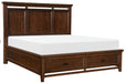 Frazier Queen Upholstered Storage Platform Bed in Dark Cherry 1649-1* - Home Discount Furniture - NJ-linden