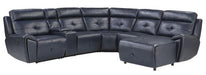 Avenue Armless Reclining Chair in Navy 9469NVB-AR - Home Discount Furniture - NJ-linden