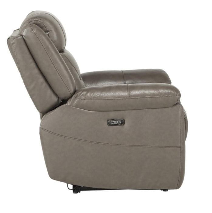 Danio Power Double Reclining Chair with Power Headrests in Brownish Gray 9528BRG-1PWH - Home Discount Furniture - NJ-linden