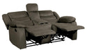 Discus Double Reclining Loveseat in Brown 9526BR-2 - Home Discount Furniture - NJ-linden