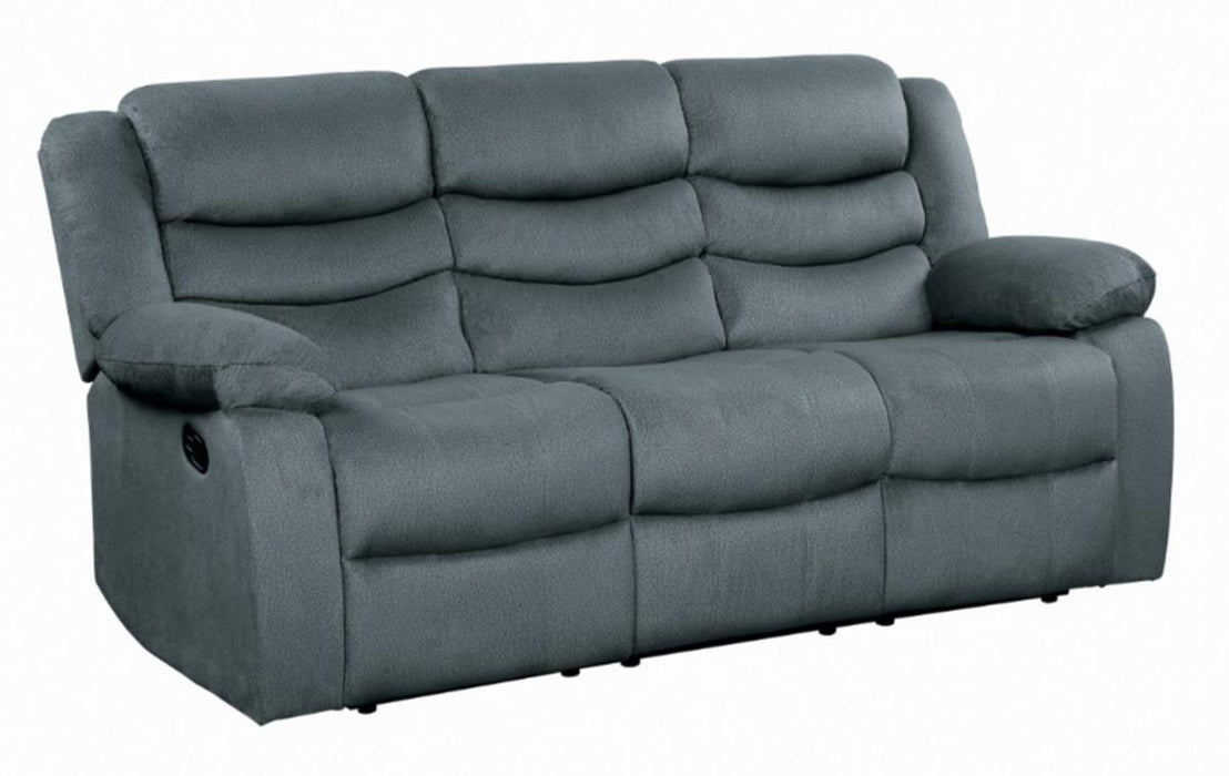 Discus Double Reclining Sofa in Gray 9526GY-3 - Home Discount Furniture - NJ-linden