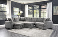 Logansport Armless 2-Seater with Pull-out Bed in Gray 9401GRY-2A - Home Discount Furniture - NJ-linden