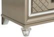 Loudon 2 Drawer Nightstand in Champagne Metallic 1515-4 - Home Discount Furniture - NJ-linden