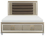 Loudon Queen Platform with Storage Bed in Champagne Metallic 1515-1* - Home Discount Furniture - NJ-linden