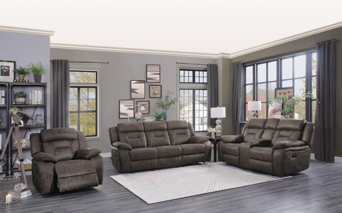 Madrona Double Reclining Sofa in Dark Brown 9989DB-3 - Home Discount Furniture - NJ-linden