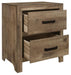 Mandan 2 Drawer Nightstand in Weathered Pine 1910-4 - Home Discount Furniture - NJ-linden