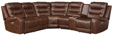 Putnam Corner Seat in Brown 9405BR-CR - Home Discount Furniture - NJ-linden