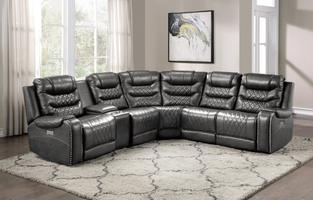 Putnam Armless Chair in Gray 9405GY-AC - Home Discount Furniture - NJ-linden