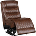 Putnam Power Armless Reclining Chair in Brown 9405BR-ARPW - Home Discount Furniture - NJ-linden