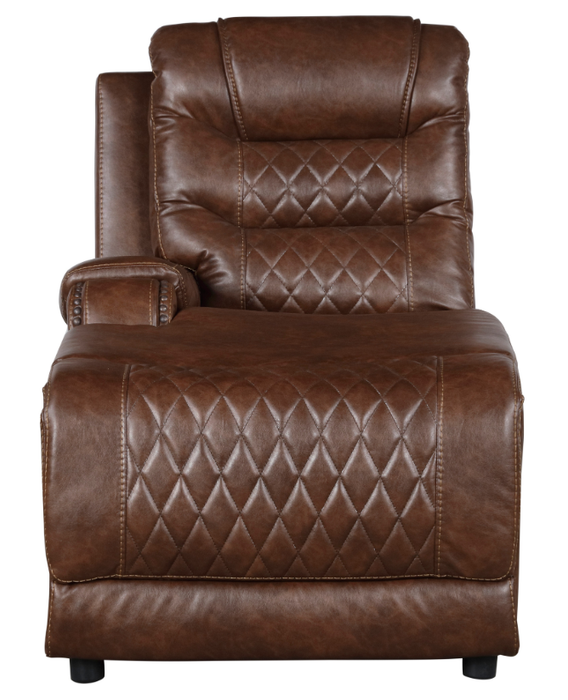 Putnam Power Left Side Reclining Chaise with USB Port in Brown 9405BR-LCPW - Home Discount Furniture - NJ-linden