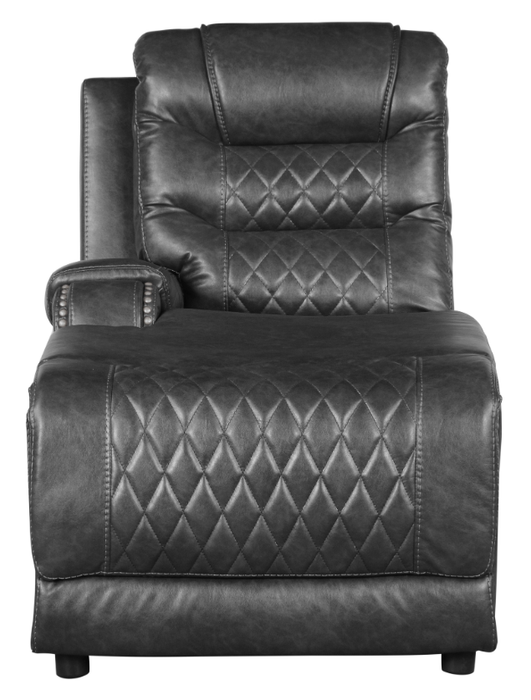 Putnam Power Left Side Reclining Chaise with USB Port in Gray 9405GY-LCPW - Home Discount Furniture - NJ-linden