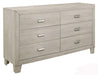 Quinby 6 Drawer Dresser in Light Brown 1525-5 - Home Discount Furniture - NJ-linden
