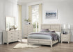 Quinby Queen Panel Bed in Light Brown 1525-1 - Home Discount Furniture - NJ-linden